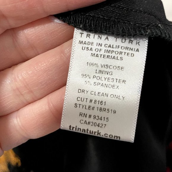 Trina Turk Penelope Wide Leg Pants Boho Beach Summer Vacation Multicolor Crochet - Picture 10 of 14